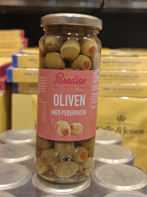 Paradiso spanske oliven med peberpasta