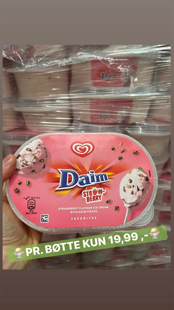 Daim strawberry 825ml.