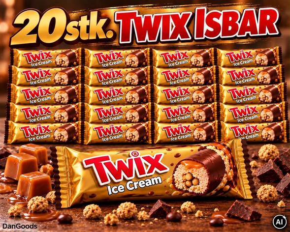 Kasse Twix is 20stk