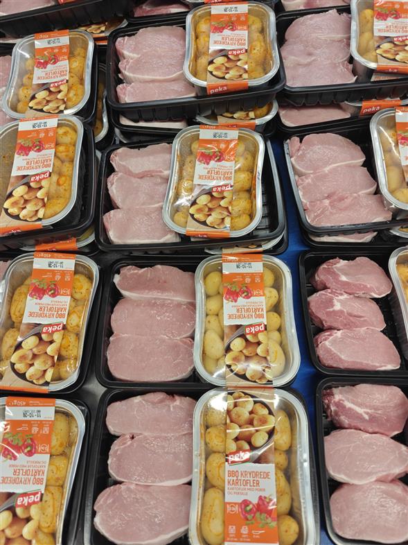3 flotte herregårdskoteletter & krydre kartofler 450g.