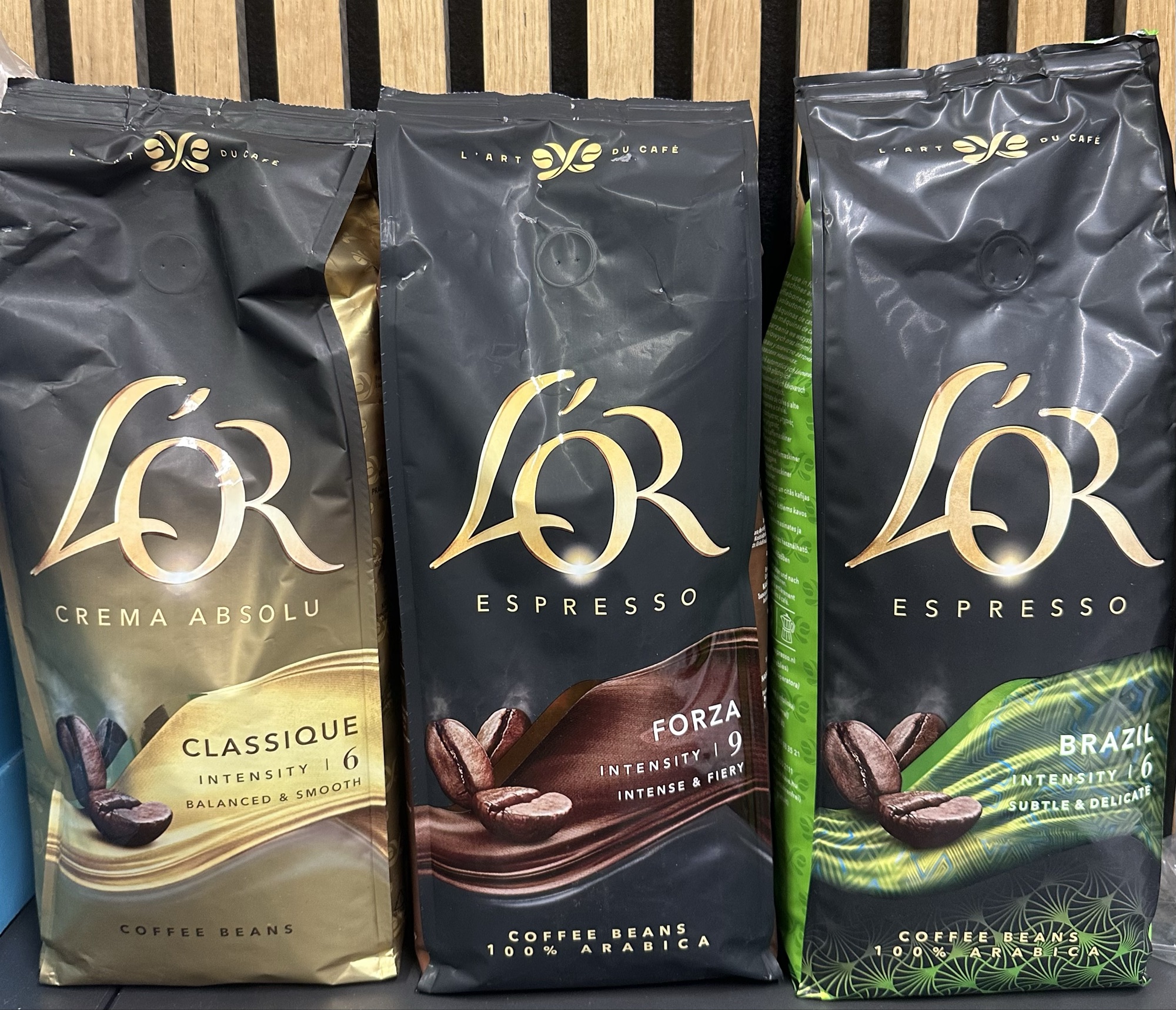 LÓR  kaffe bønner 3 varianter