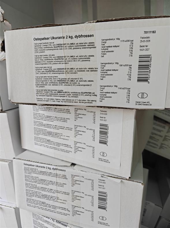 2kg. Ostepølser