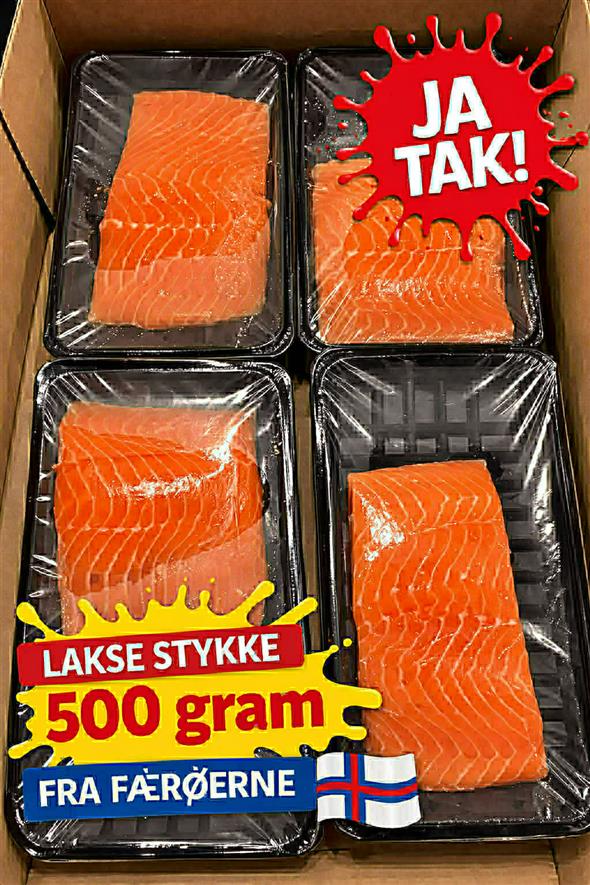 Færøsk laks 500g.