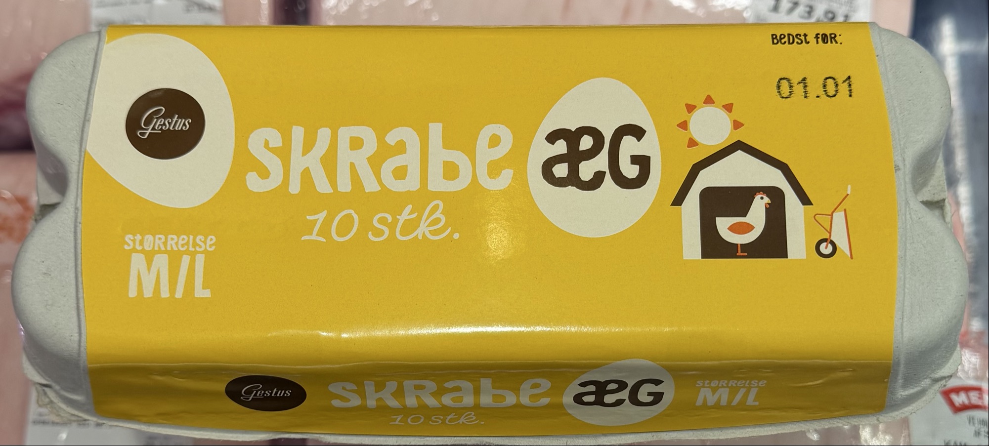 Skrabeæg 10 stk.