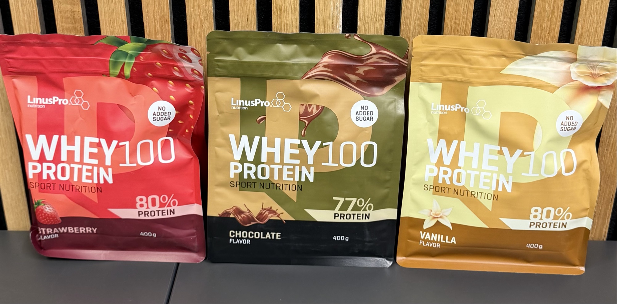 Linus Pro Whey100 Proteinpulver – 400 g