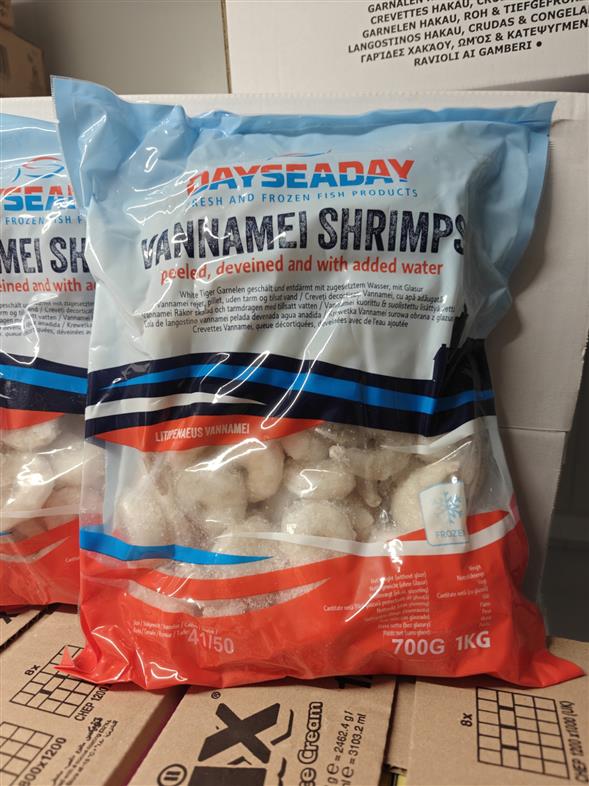 Vannamei Rejse 700-1000G.