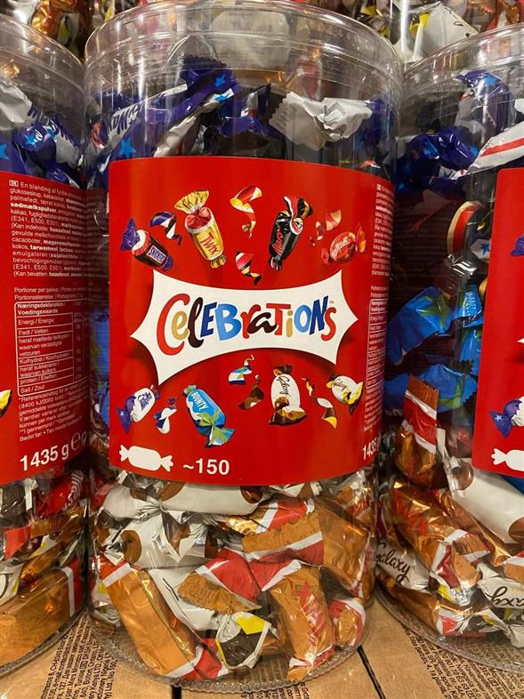 Celebrations chokolade 1435g.