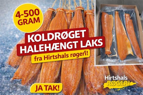 HALEHÆNGT KOLDRØGET LAKS 400-500 G