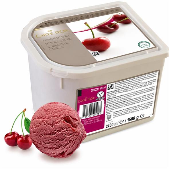 2.4 liter Carte D'OR Kirsebær sorbet
