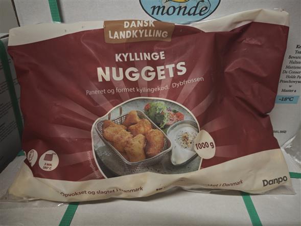 Kyllinge nuggets 1 kg. Danpo