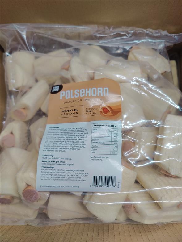 Pose Pølsehorn 2800g. Dybfrost