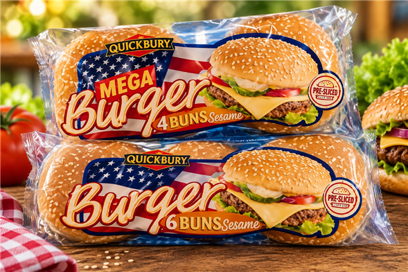 BURGERBOLLER MED SESAM