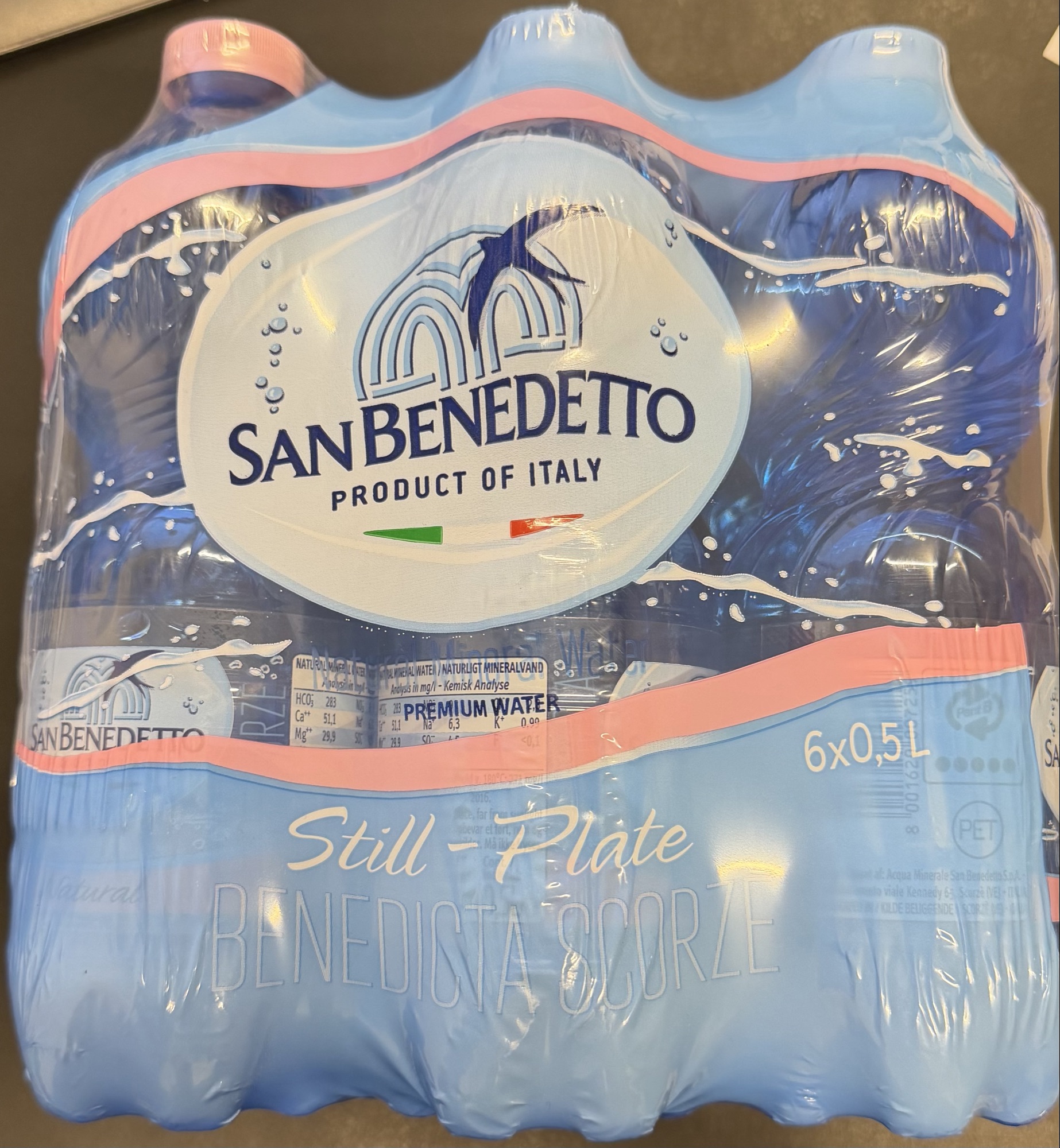 SAN BENEDETTO MINERALVAND 6 x 0,5 liter
