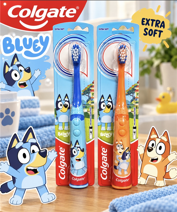 Bluey batteri tandbørste