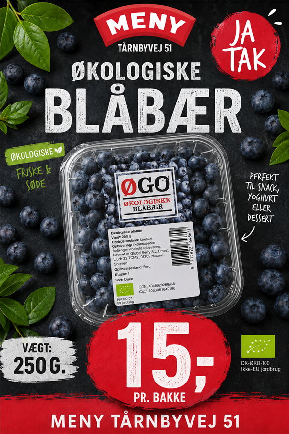 Blåbær 250g.