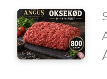 ANGUS HAKKET OKSEKØD 15-20 %