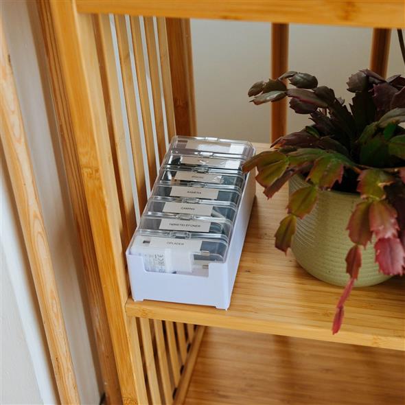 Kabel organizer  7 bokse & labels