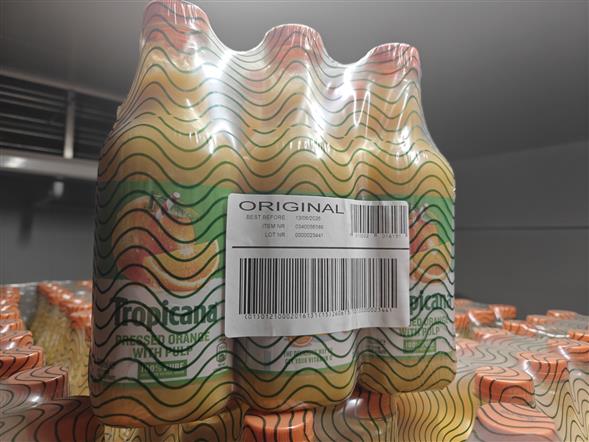 Tropicana orange 6 flasker
