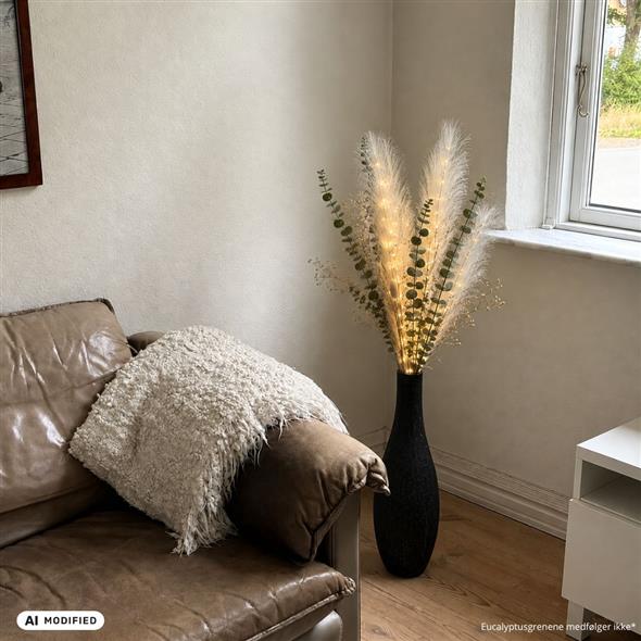 Pampas grene med LED 5stk.