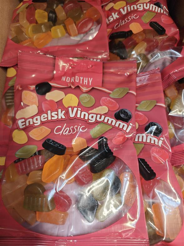 Engelsk vingummi 300g. (Nordthy)