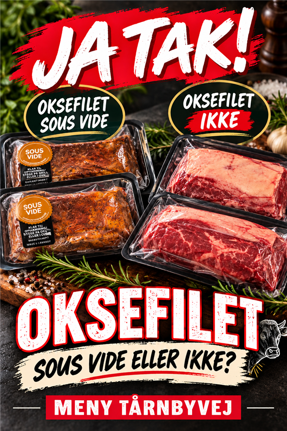 Oksefilet fersk eller sous vide ( 2 varianter)