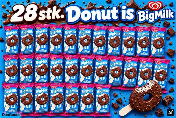 Kasse donut ispinde 28stk.