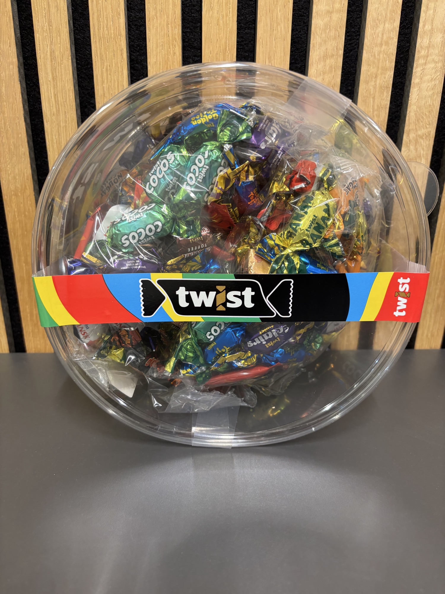 Twist chokolader 1.5kg. bøtte
