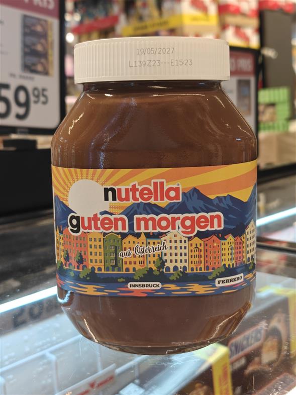 Stor nutella 1 kg.