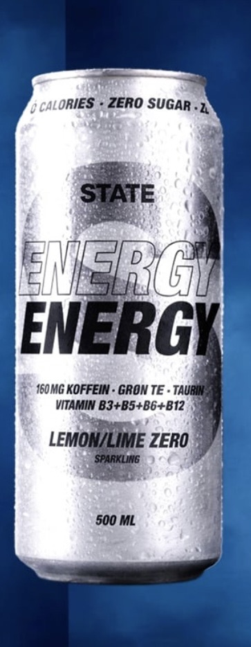 STATE Energy Lemon/Lime Zero (500 ml) 24 stk🔴først afhentning fra onsdag kl 12🔴