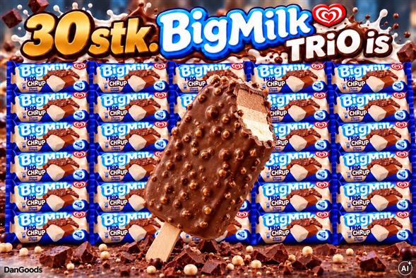 Kasse Big milk trio chip ispinde 30stk.