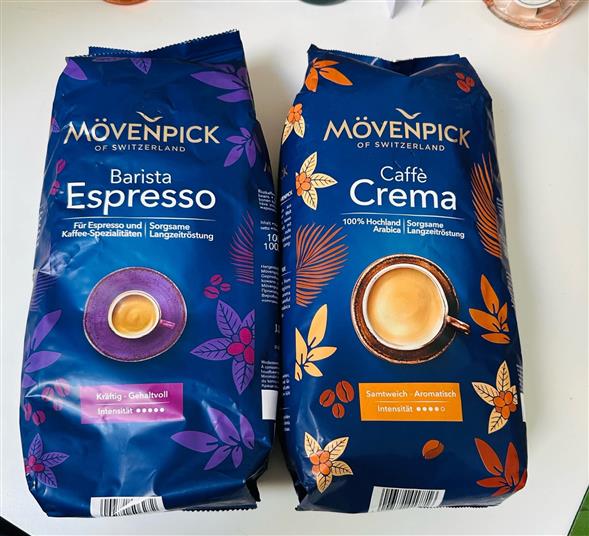 Mövenpick 1 kg. ( Varianter)